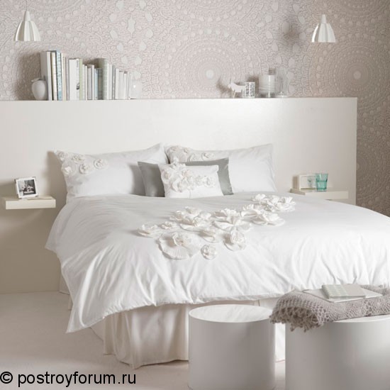 Дизайн интерьера белой комнаты