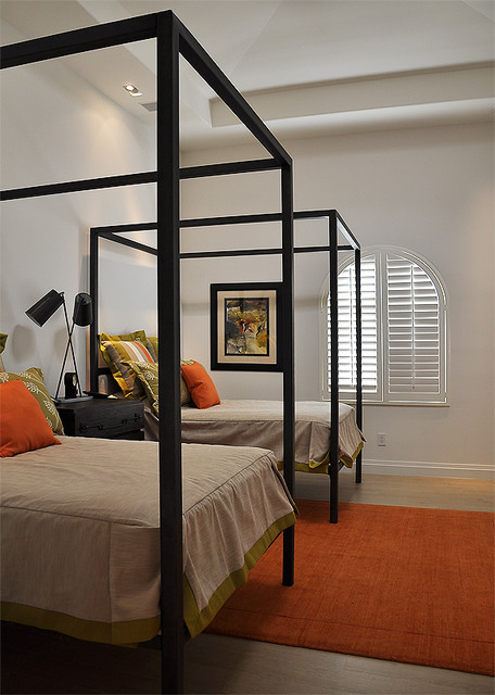 Дизайн для спальной комнаты в стиле минимализма.