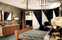 Фото спальной комнаты в современном стиле.